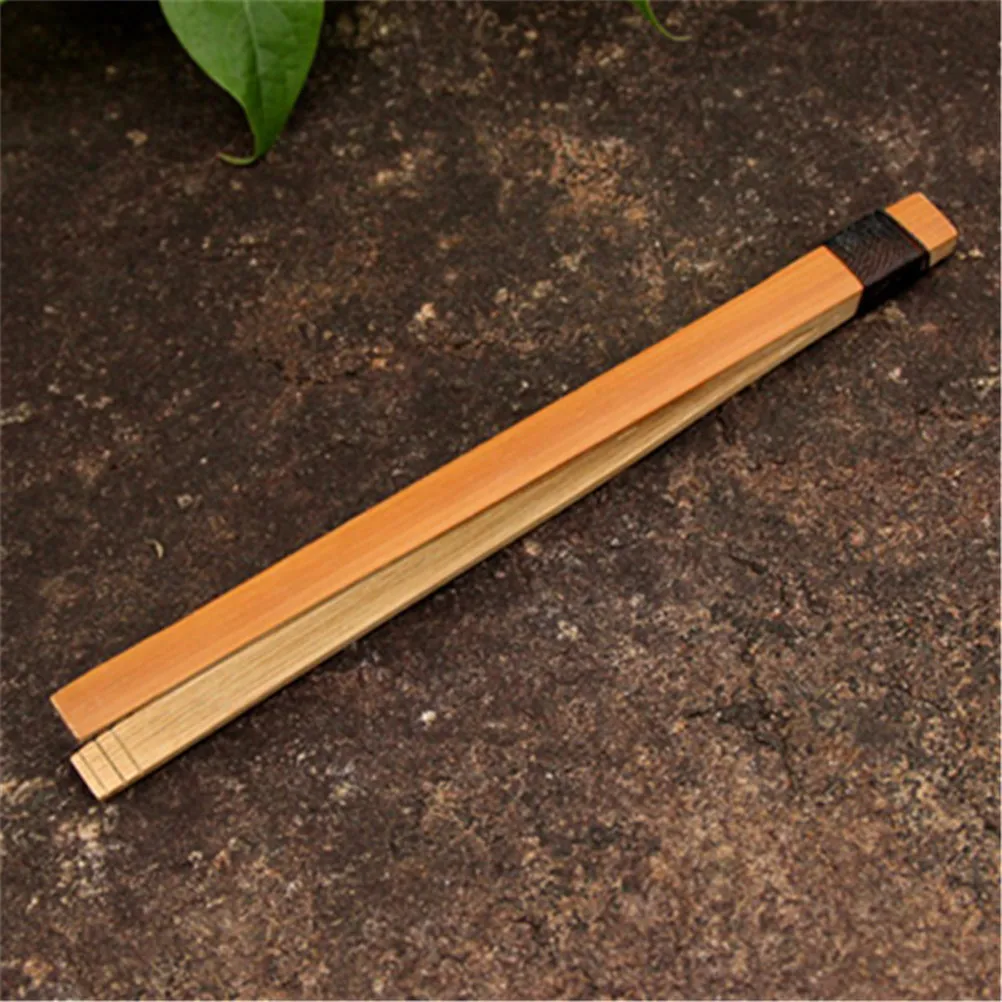1PC Bamboo Tea Clips 18cm Kitchen Utensils With String Tea Cookie Candy Fruit Salad Small Tools Food Tongs