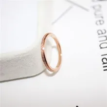 YUN RUO, розовое золото, серебро, цвета 2 мм, матовое кольцо для женщин и мужчин, свадебные украшения, нержавеющая сталь 316L, предотвращают выцветание в ванной