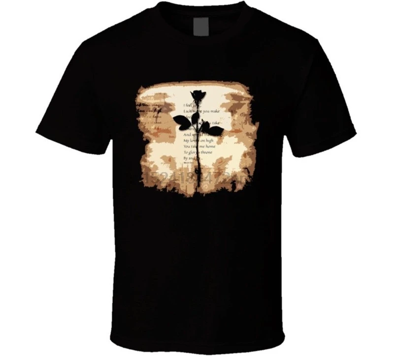 

Pop Cotton Tee Short Sleeve Top Crew Neck Mens Depeche Mode T Shirt