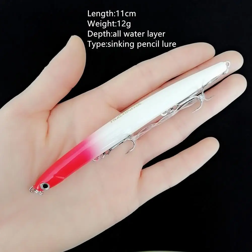 

TSURINOYA DW47 Sinking Pencil Fishing lure 12g 110mm lures Slim Artificial Bait Hard Fishing lures