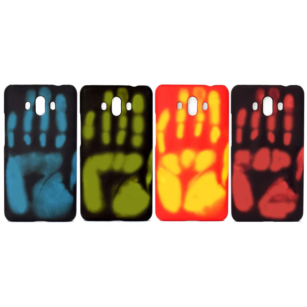 

2018 New Thermal Sensor Fluorescent Color Changing PC Phone Case For Huawei Mate10