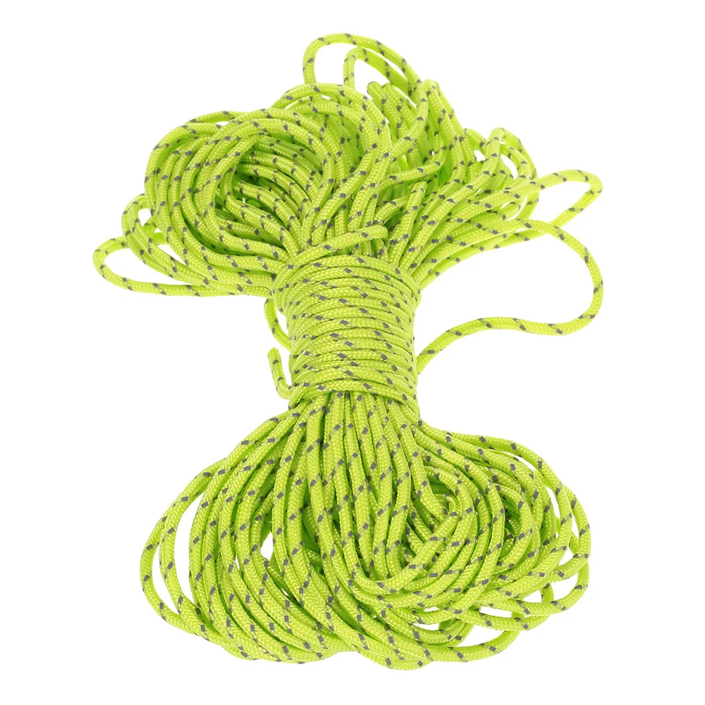 

Lixada 20M Reflective Rope Paracord Cord Tent Wind Rope Fixed Rope Fishing Outdoor Gear Lanyard 1Inner Strand For Camping Awning