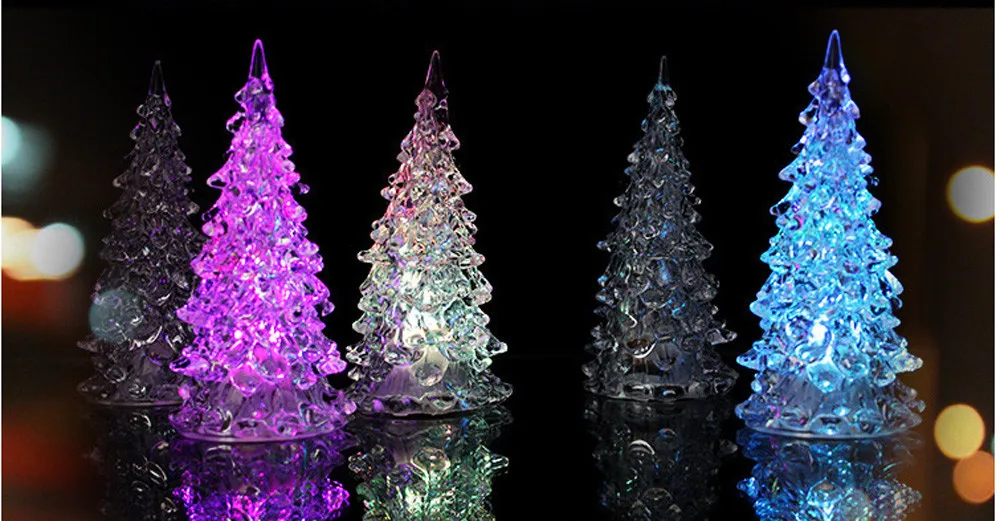 5 шт Светодиодный свет лампы Цвет изменение елка дома вечерние украшения игрушки для детей Рождественский Декор для дома
