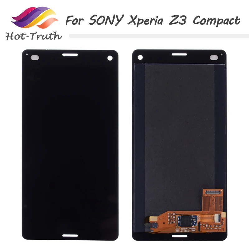 

5PCS/LOT For SONY Xperia Z3 Compact Display Frame Z3 Mini D5803 D5833 Digitizer Touch Screen For Sony Xperia z3 Compact LCD