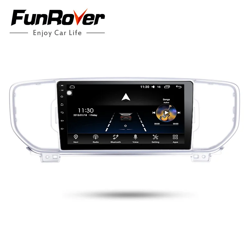 

Funrover Android 8.0 8 Core 2G+32G 2 din Car DVD GPS Navigation Player Car Stereo for KIA KX5 Sportage 2016 Radio tape recorder