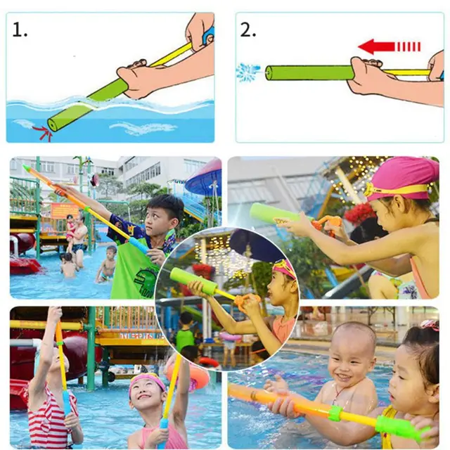 18" Foam Water Pistol Shooter Super Cannon Kids Toy For Children Beach Water Guns Water Shooter Soakers 2
