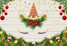 Laeacco Christmas Balls Fir Wooden Boards Unicorn Party Photography Backgrounds Custom Photographic Backdrops For Photo Studio Laeacco Christmas Balls Fir Wooden Boards Unicorn Party Photography Backgrounds Custom Photographic Backdrops For Photo Studio