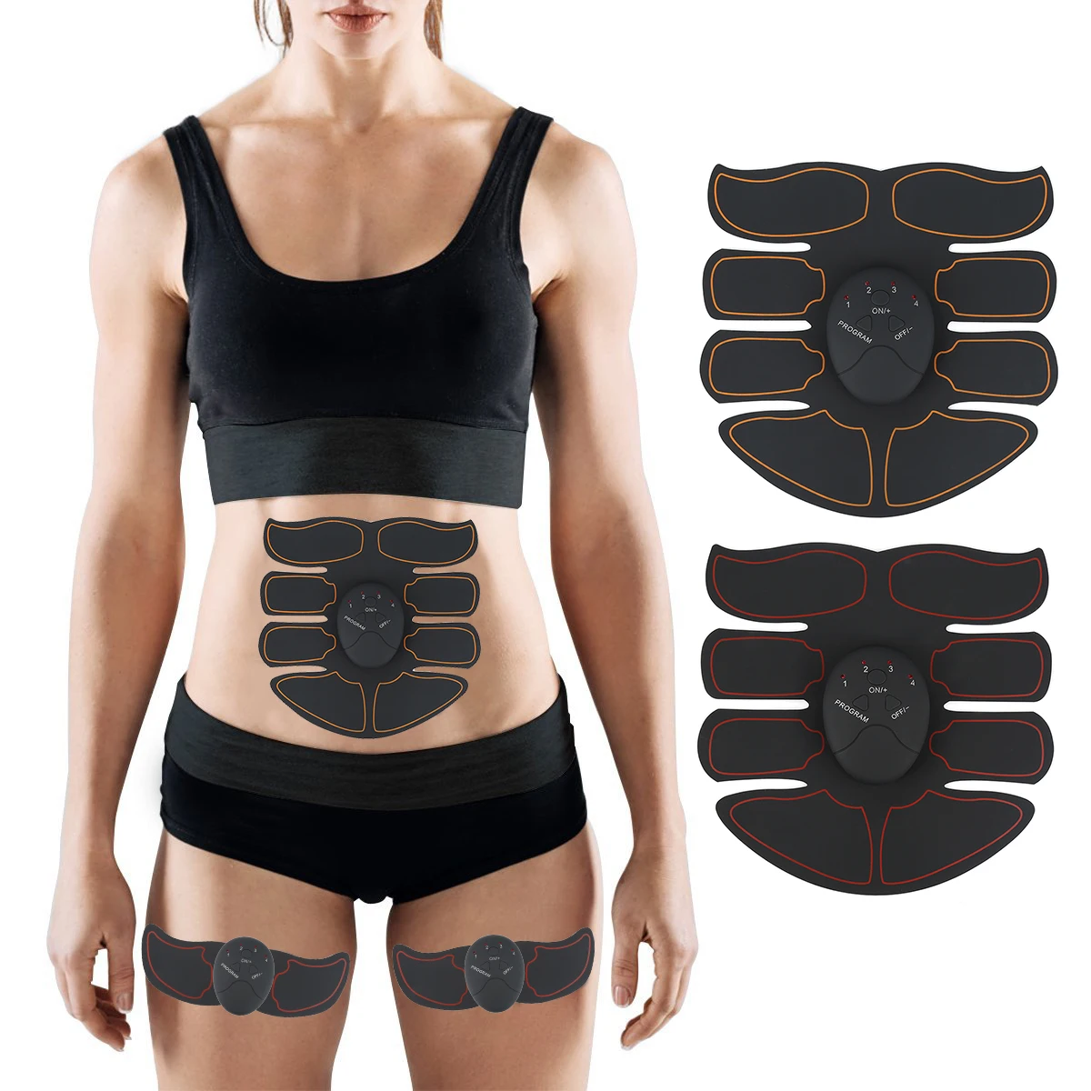 

Y&W&F Ultra Thin ABS Stimulator Abdominal Muscle Exerciser Wearable Durable Abs Sticker Pad 6 modes and 12 levels of intensity
