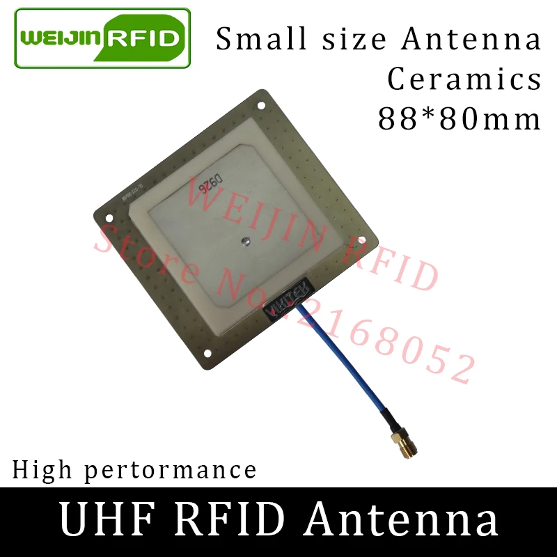 UHF RFID antenna 915MHz VIKITEK VA62 small circular polarization gain 4DBI short distance for UHF rfid reader