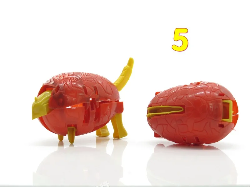 Random 2 pieces action figure mini Anime transformation monster dinosaur eggs deformation robot Gashapon kids educational toys