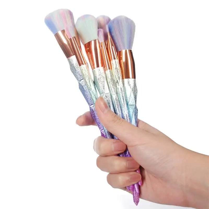 Набор кистей для макияжа в форме алмаза 7 шт.|brush kit|makeup brush setbrush set |