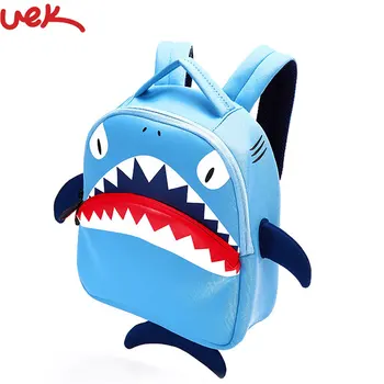 

3D Shark Cartoon Girls Backpack High Quality Cute 3D Children's Shoulder Bag Cartoon Backpack School Bags SJ016