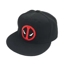 Модная унисекс хлопковая уличная аниме комиксы Marvel Дэдпул Snapback летняя хип хоп шапка с вышивкой шляпа, бейсбольная кепка для мужчин и женщин