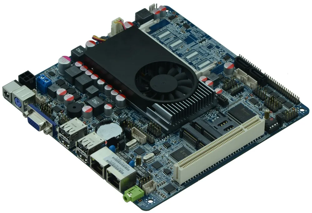I5 3317U MINI Fanless PC all in one motherboard 2*VGA/1*SO DDRIII/3* SATAII 2 LAN 6 COM