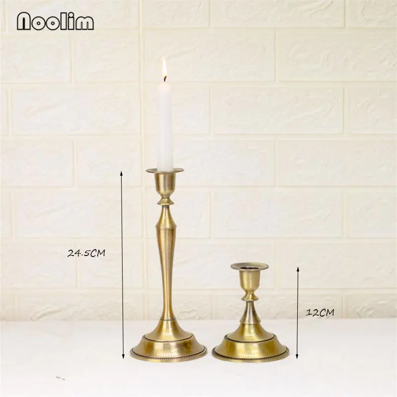 Noolim Европейский ретро подсвечник, держатель свечей винтажный подсвечник под старину ресторанная Свеча Держатель домашний декор на стол