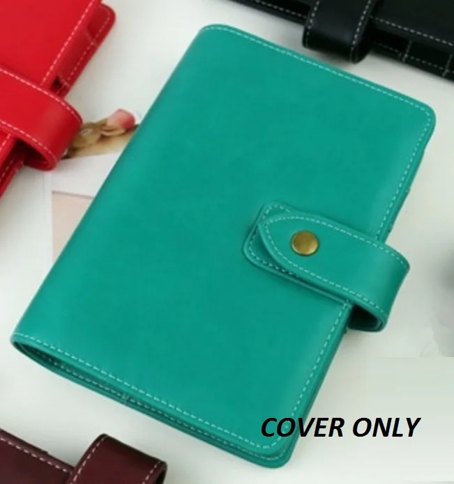 Кожаный перезаправляемый блокнот для путешествий из искусственной кожи, винтажный блокнот dokibook filofax, ежедневник, блокнот, папка A5, A6 - Цвет: Green COVER