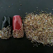 1,5g Mixcolor ногтей шарообразный стеклянный Золотая, серебряная, блестящая бусинами стереоскопического бисер "икра" Маникюр 3D Декорирование ногтей мяч блестящие шпильки
