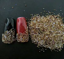 1 5g Mixcolor nail ball glass gold silver Glitter Beads Stereoscopic Caviar Beads Manicure 3D Nail