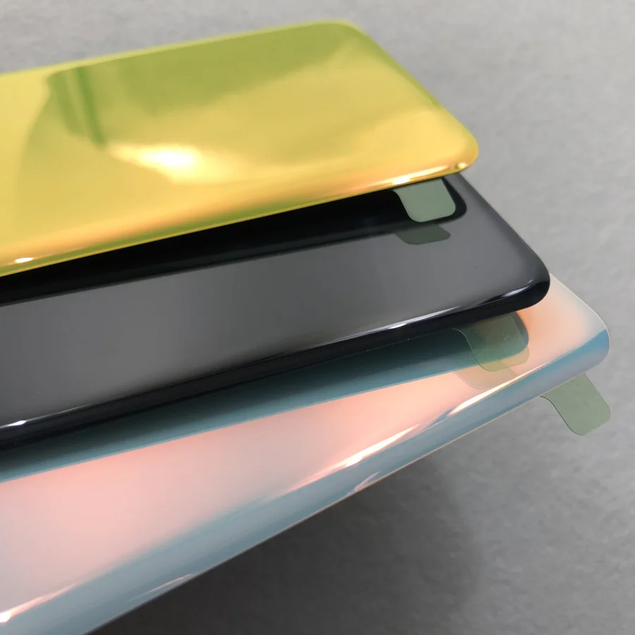 Стеклянная задняя крышка аккумулятора для Samsung Galaxy S10e G970 G970F корпуса с объективом