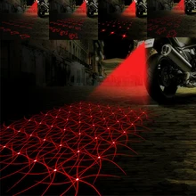 Fashion 7 Patterns Motorcycle Fog Lights Cool font b Motorbike b font Tail Light Motorcycle Rear