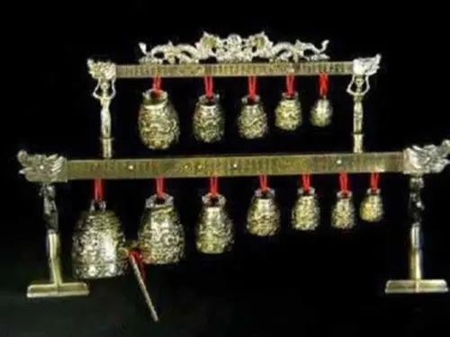 Arts Crafts Copper Vynikající čínské mosazné zvony drak glockenspiel