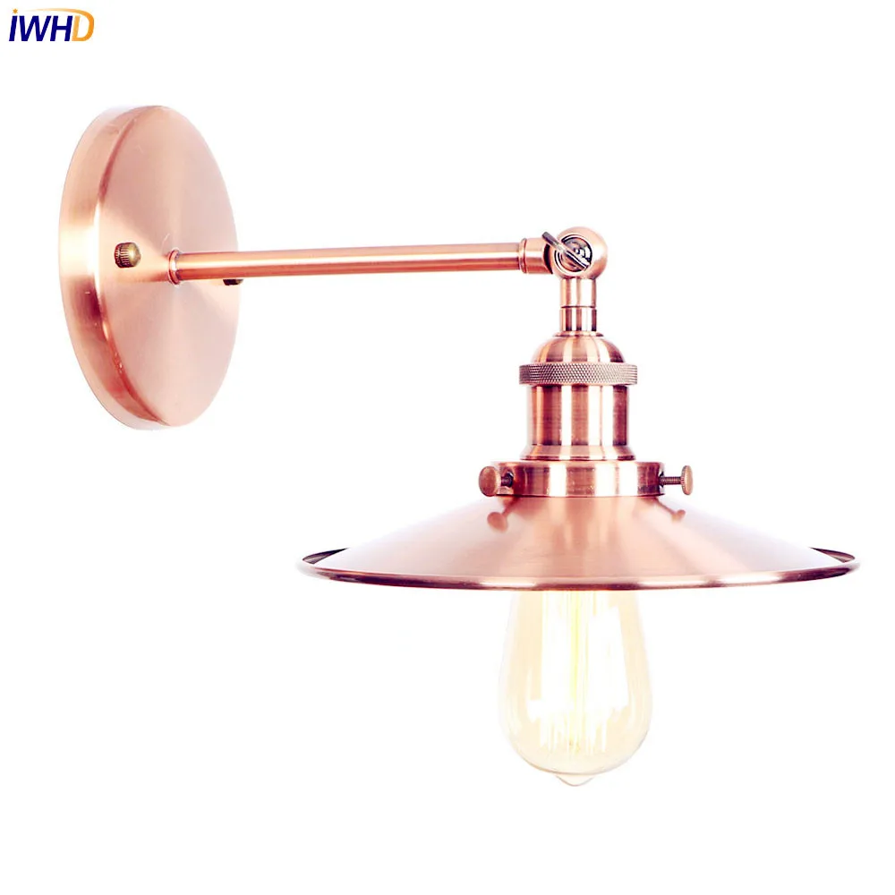 

IWHD Loft Industrial Vintage Wall Lamps Bedroom Living Room Edison Antique Retro LED Wall Lights Sconce Wandlampen Lighting