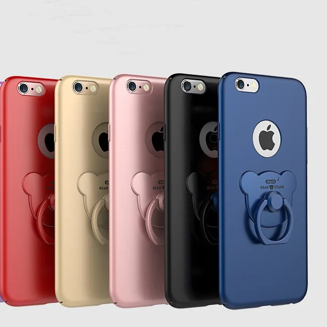 

YY New Applicable Apple XS Mobile Shell iphone XR Ultra-thin Scrub All-inclusive PC Cover Bear Support iphone 8 plus case luxury