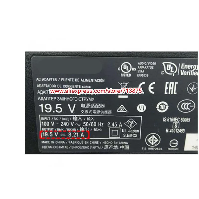 Натуральная ACDP-160D01 Зарядное устройство для sony ТВ адаптер переменного тока 19,5 в 8.21A XBR43X800E Bravia XBR-55X850D ACDP-160E01 KD-43XD8088 KD-43XD8305