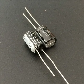

100pcs 330uF 16V Japan ELNA RJF Series 8x11.5mm Super Low Impedance High Reliability 16V330uF Capacitor for Audio