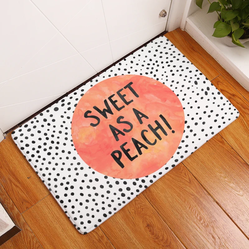 

New Arrive Door Mats for Entrance Door Character Colorful Words Pattern Carpets Living Room Dust Proof Mats Home Decor