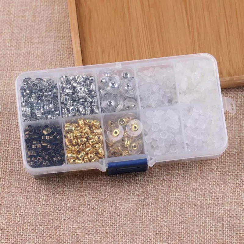 Diy مجوهرات اكسسوارات اليدوية المواد أقراط المطاط الأذن المقابس تحلق القرص سدادات سيليكون الأذن كاب
