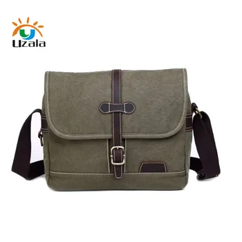 

Men's new canvas Korean version retro casual slanting shoulder bag.W3-226