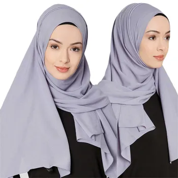 

Luxury Plain Bubble Chiffon Hijab Scarf Elegant Muslim Islamic Clothing Turban foulard Wrap Shawl Arab Headscarf Ready To Wear