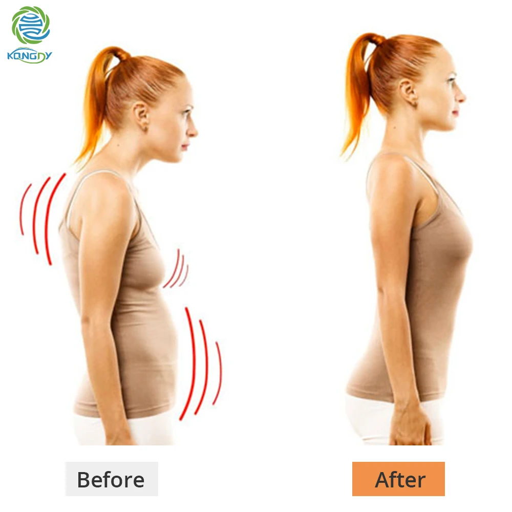 

KONGDY Spine Corrector Adjustable Rectify Shoulder Back Brace Belt Humpbacked Prevention Back Support Belt Posture Correction