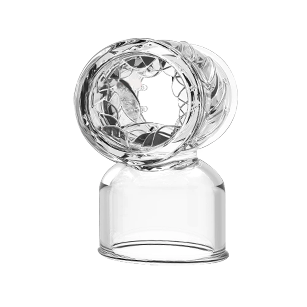 Transparent Big AV Wand Vibrator Headgear Sex Toys Magic Wand Head Accessories Body Massage Clitoris Stimulation Vibrators Caps  (11)