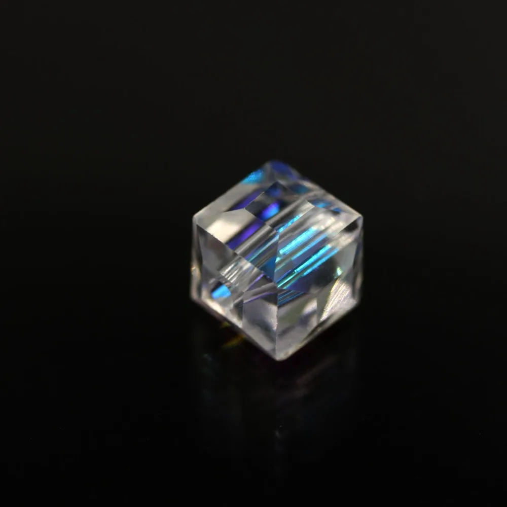 Оптовая продажа, прозрачные бусины из хрустального стекла AB Cube 2346810 мм, граненые Квадратные бусины, Рукоделие, сделай сам, аксессуары для изготовления браслетов (art.: 7a9fdbcbf) - 7a9fdbcbf