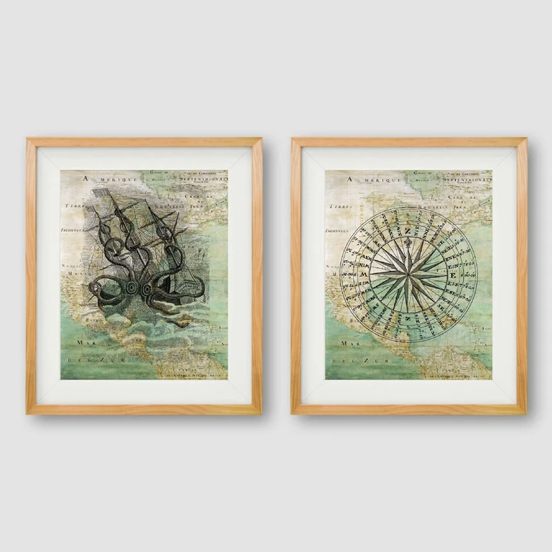 Map of North America Canvas Prints