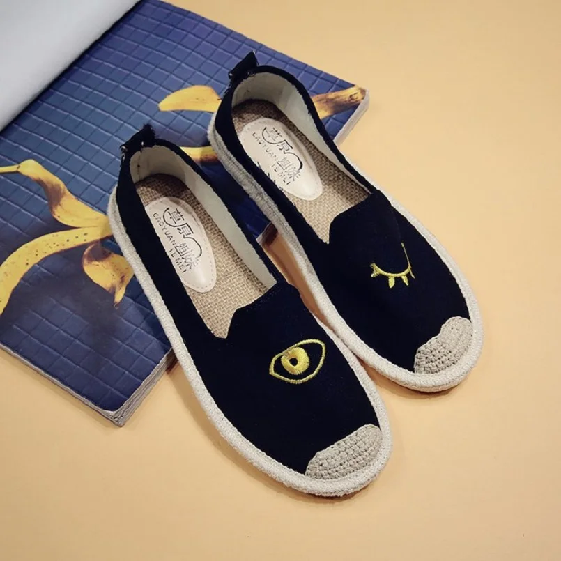Cresfimix chaussures плиты Женская мода мягкие и удобные парусиновые туфли, обувь на плоской подошве; женские кожаные туфли; сезон весна-лето, женская обувь без шнуровки, обувь без шнуровки a2411