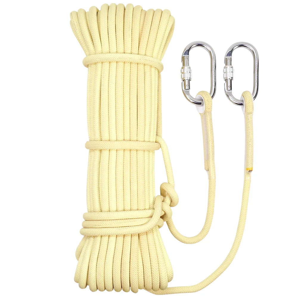 

P213 Kevlar durable Drop equipment Fire retardant Safe lifesaving Drop rope Static rope 8mm Engineering protection Rescue rope