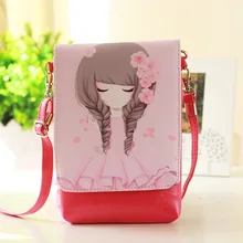 Искусственная кожа женское нижнее белье с рисунками героев из мультфильмов Кошельки для монет Кошельки для мелочи маленькая сумка через плечо мешочки для телефона, сумочки известного бренда carteira feminino для девочек