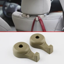 2 шт. Прочный подшипник 8 кг автомобильный Стайлинг бежевый пластик прочные поворотные части подголовник сиденья вешалка, держатель, крюк Pothook аксессуары