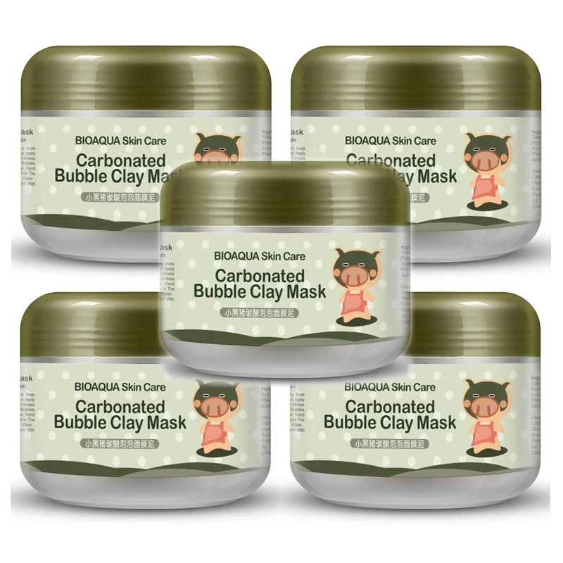 

BIOAQUA Carbonated Bubble Clay Face Mask Blackhead Remover Bubble Mask Deep Cleaning Nourish Skin Care Anti Aging Face Mask