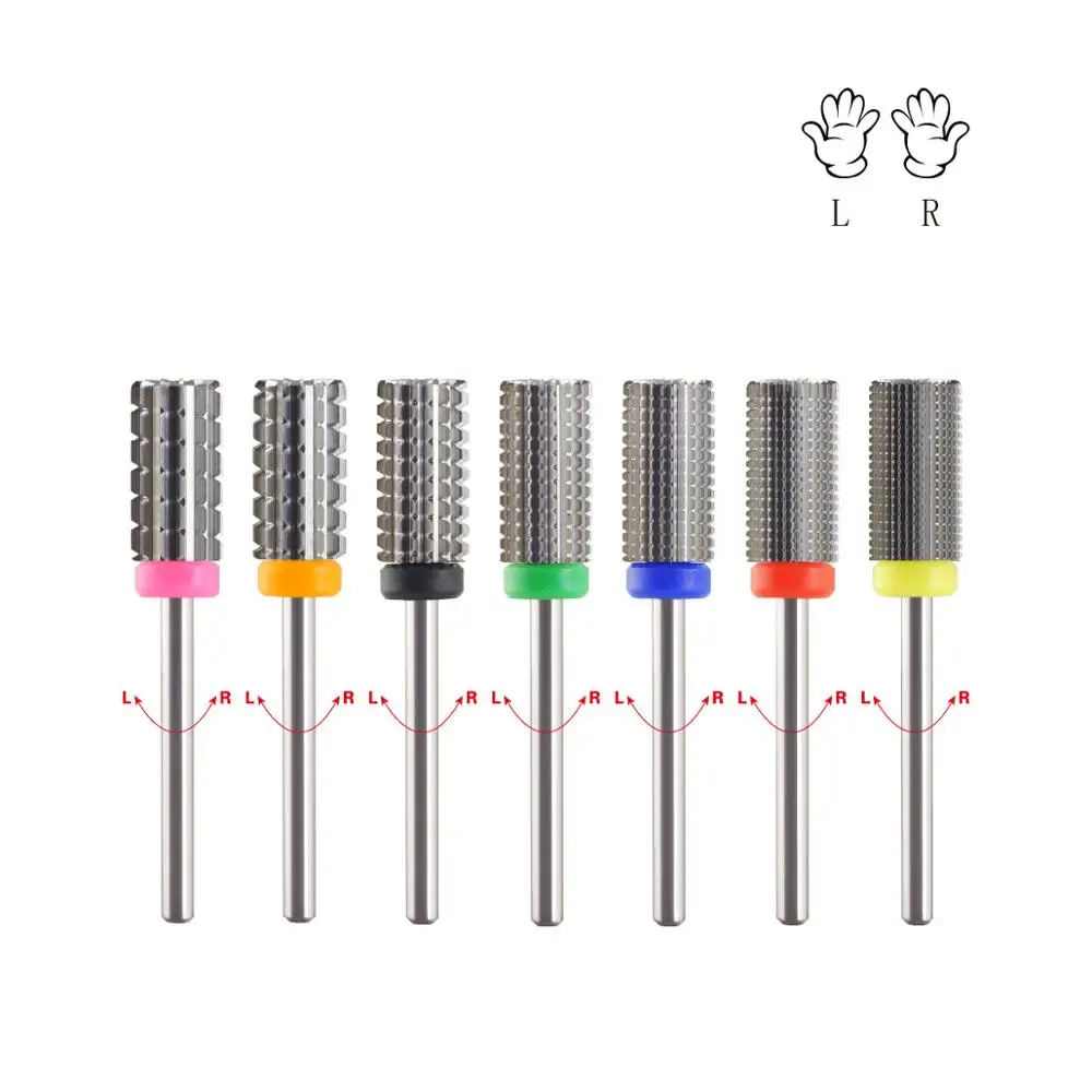 

10PCS/set 3 In 1(Fastest Remove Acrylics or Gels)Two directional-WILSON Carbide Nail Drill Bit/Electric Manicure Drill