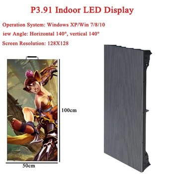 Goedkoop HD SMD2020 P3.91 RGB Full Color Indoor LED Screen Panel LED Display Module LED Reclame Dot Matrix LED Podium DJ KTV Billboard