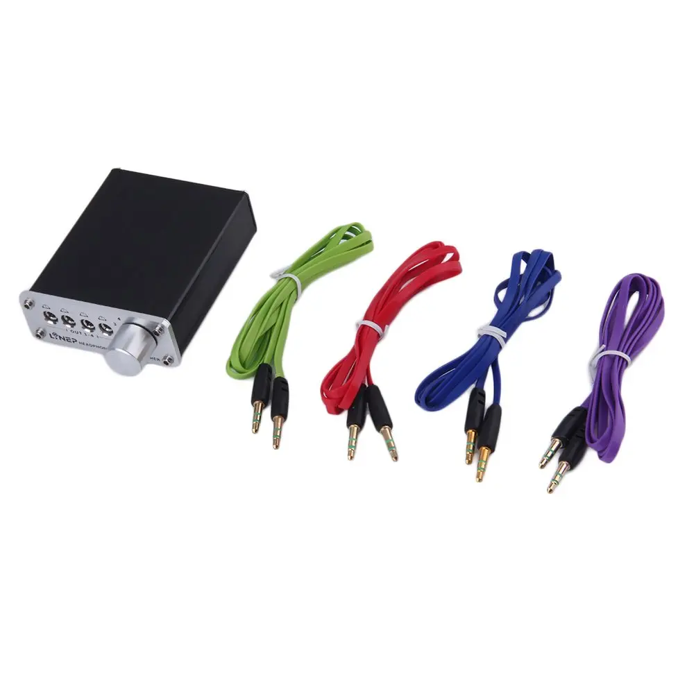 

10pcs 4 Input 4 Output Headphone 3.5mm MP3 Audio Signal Switcher Digital Multi-CH