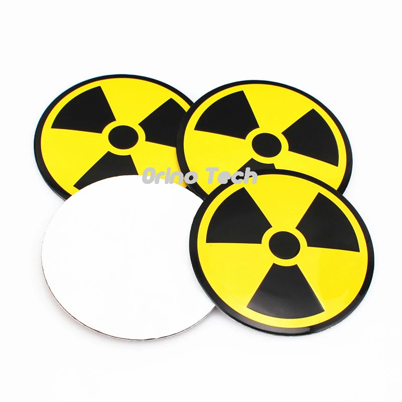 Nuclear Weapon Car Wheel Center Sticker-2