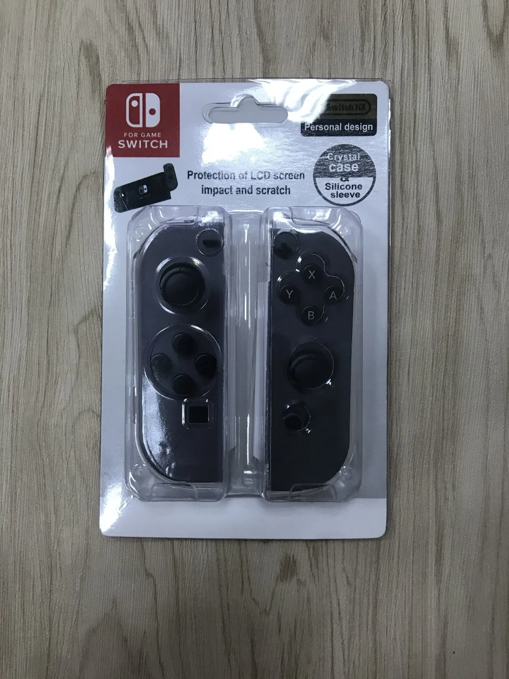 

for nintendo ns switch joy-con controller game pad clear transparent crystal hard plastic protect case set