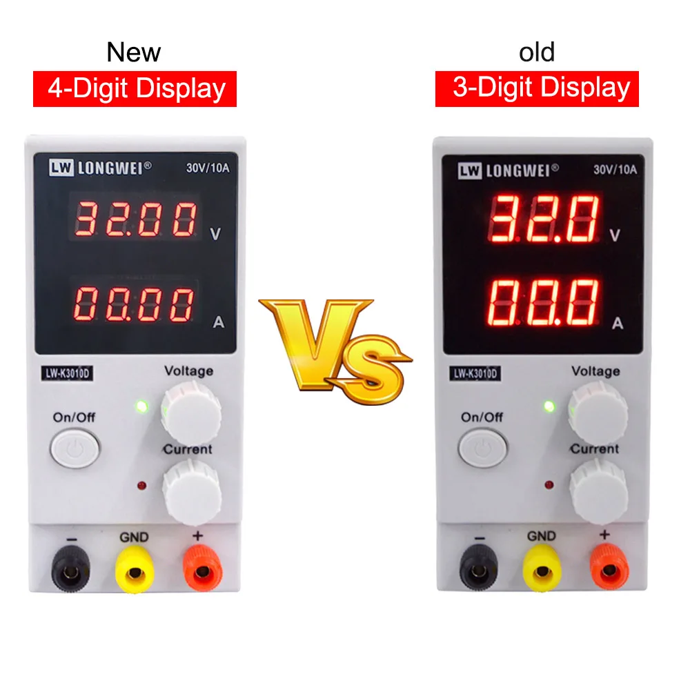 Najtaniej LW 3010D zasilacz DC regulowany cyfrowy akumulator litowy ładowanie 30V 10A przełącznik laboratoryjny Regulator napięcia zasilania