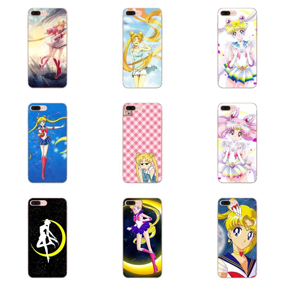 Ультратонкий Жесткий чехол для телефона с рисунком из мультфильма Moon Anime E Huawei P7 P8