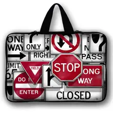 Дорожный знак 1" 17,3" неопрен сумка для переноски ноутбука Чехол Обложка держатель+ Скрыть Ручка для hp Dell